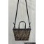 Fendi Roll Mini Bag Brown FF jacquard 2024