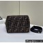 Fendi Roll Mini Bag Brown FF jacquard 2024