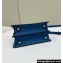 Fendi Peekaboo ISeeU Petite Bag in ostrich leather Blue 2024