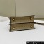 Fendi Peekaboo ISeeU Petite Bag in ostrich leather Beige 2024