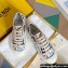 Fendi Domino Women/Men FF canvas fabric low-tops Sneakers Multicolor 2024