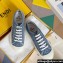 Fendi Domino Women/Men FF Blue denim low-tops Sneakers 2024