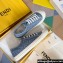 Fendi Domino Women/Men FF Blue denim low-tops Sneakers 2024