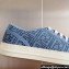 Fendi Domino Women/Men FF Blue denim low-tops Sneakers 2024
