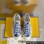 Fendi Domino Women/Men FF canvas fabric low-tops Sneakers Blue Top Quality 2024
