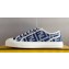 Fendi Domino Women/Men FF canvas fabric low-tops Sneakers Blue Top Quality 2024