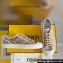 Fendi Domino Women/Men FF canvas fabric low-tops Sneakers Brown Top Quality 2024