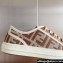Fendi Domino Women/Men FF canvas fabric low-tops Sneakers Brown Top Quality 2024