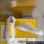 Fendi Domino Women/Men FF canvas fabric low-tops Sneakers Yellow Top Quality 2024