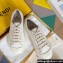 Fendi Domino Women/Men FF canvas fabric low-tops Sneakers White Top Quality 2024