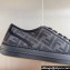 Fendi Domino Women/Men FF canvas fabric low-tops Sneakers Black Top Quality 2024