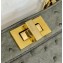 Fendi Peekaboo ISeeU Small Bag in ostrich leather Gray 2024