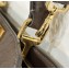 Fendi Peekaboo ISeeU Small Bag in ostrich leather Coffee 2024