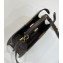 Fendi Peekaboo ISeeU Small Bag in ostrich leather Coffee 2024