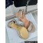 Dior Heel 12cm Platform 3cm Or Dway Heeled Sandals in Creamy Cotton Embroidered with Thread and Silver-Tone Strass 2024