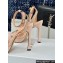 Dior Heel 12cm Platform 3cm Or Dway Heeled Sandals in Light Pink Cotton Embroidered with Thread and Silver-Tone Strass 2024