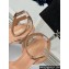 Dior Heel 12cm Platform 3cm Or Dway Heeled Sandals in Light Pink Cotton Embroidered with Thread and Silver-Tone Strass 2024