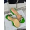 Dior Heel 12cm Platform 3cm Sunset Heeled Sandals in Green Satin and Silver-Tone Strass 2024