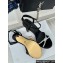Dior Heel 12cm Platform 3cm Sunset Heeled Sandals in Black Satin and Silver-Tone Strass 2024
