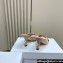 Dior Heel 8cm Tribales Heeled Slides in Beige Satin with resin pearls 2024