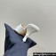 Dior Heel 8cm Tribales Heeled Slides in White Satin with resin pearls 2024
