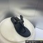 Dior Heel 5.5cm Thong Sandals in Calfskin Black with Studs 2024