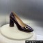 Dior Heel 8.5cm C'est Pumps in Patent Calfskin Burgundy 2024