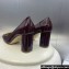 Dior Heel 8.5cm C'est Pumps in Patent Calfskin Burgundy 2024