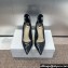 Dior Heel 8cm Jolie Dior Pumps in Black Patent Calfskin 2024