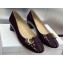 Dior Heel 3.5cm C'est Pumps in Patent Calfskin Burgundy 2024