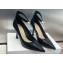 Dior Heel 8cm Jolie Dior Pumps in Black Patent Calfskin 2024