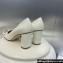 Dior Heel 8.5cm C'est Pumps in Patent Calfskin White 2024