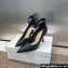 Dior Heel 8cm Jolie Dior Pumps in Black Patent Calfskin 2024