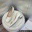 Dior Heel 3.5cm C'est Pumps in Patent Calfskin White 2024