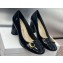 Dior Heel 8.5cm C'est Pumps in Patent Calfskin Black 2024