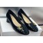 Dior Heel 3.5cm C'est Pumps in Patent Calfskin Black 2024