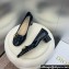 Dior Heel 3.5cm C'est Pumps in Patent Calfskin Black 2024