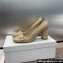 Dior Heel 8.5cm C'est Pumps in Patent Calfskin Beige 2024