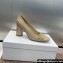 Dior Heel 8.5cm C'est Pumps in Patent Calfskin Beige 2024