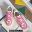 Dior Calfskin and Suede Star Platform Sneakers Pink Top Quality 2024