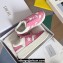 Dior Calfskin and Suede Star Platform Sneakers Pink Top Quality 2024
