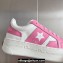Dior Calfskin and Suede Star Platform Sneakers Pink Top Quality 2024