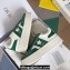 Dior Calfskin and Suede Star Platform Sneakers Green Top Quality 2024