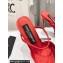Dolce & Gabbana Heel 10cm Satin mules Red with gemstone embroidery 2024