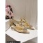 Dolce & Gabbana Heel 6.5cm Rainbow lace slingbacks in lurex lace Gold 2024