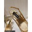 Dolce & Gabbana Heel 6.5cm Rainbow lace slingbacks in lurex lace Gold 2024