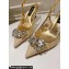 Dolce & Gabbana Heel 6.5cm Rainbow lace slingbacks in lurex lace Gold 2024