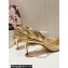Dolce & Gabbana Heel 6.5cm Rainbow lace slingbacks in lurex lace Gold 2024