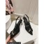 Dolce & Gabbana Heel 6.5cm Rainbow lace slingbacks in lurex lace Black 2024