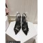 Dolce & Gabbana Heel 10cm Rainbow lace slingbacks in lurex lace Black 2024
